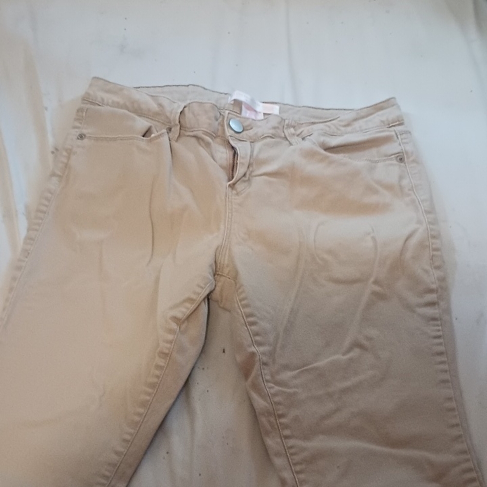 No Boundaries Tan Straight Leg Pants